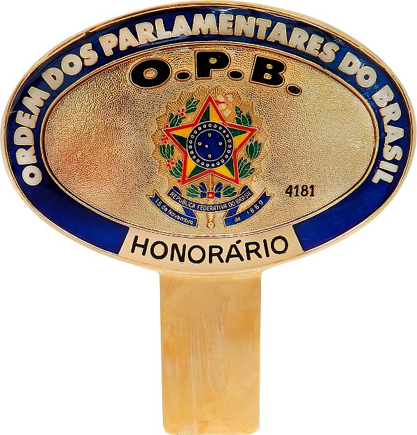 PLACA DE IDENTIFICAÇÃO INTERNA O.P.B.