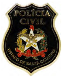 DISTINTIVO DE PEITO - POLÍCIA CIVIL SC