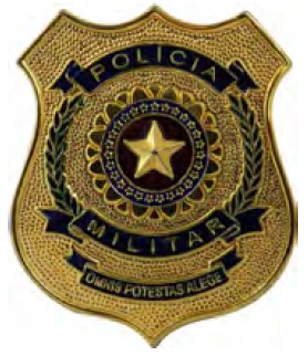 DISTINTIVO DE PEITO - POLÍCIA MILITAR