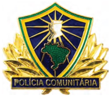 DISTINTIVO DE QUEPE - POLÍCIA COMUNITÁRIA