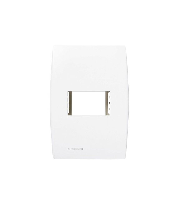 Placa c/ Suporte 4x2 Ilus Soprano 1 Mód Horizontal 5TG99023