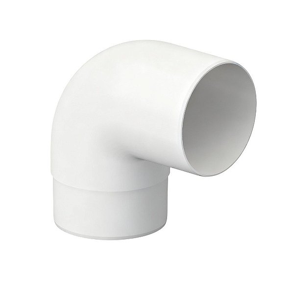 Joelho 90° Circular Aquapluv Style Branco Tigre