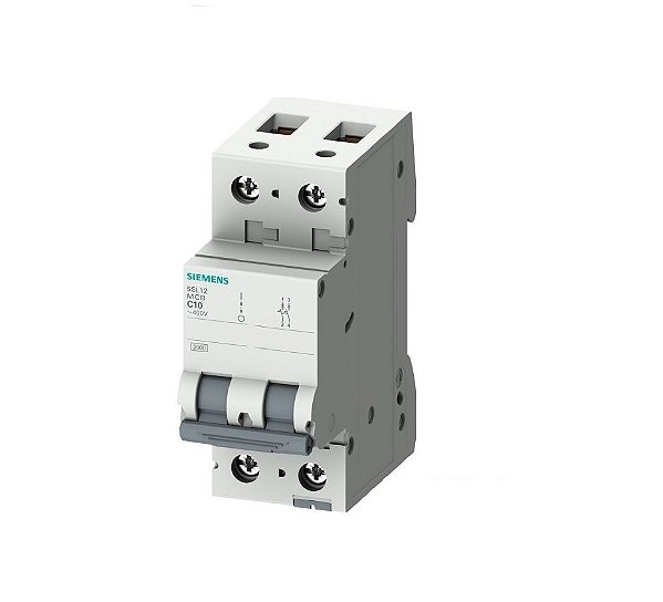 Disjuntor Bipolar Din 5SL1 Curva C Siemens