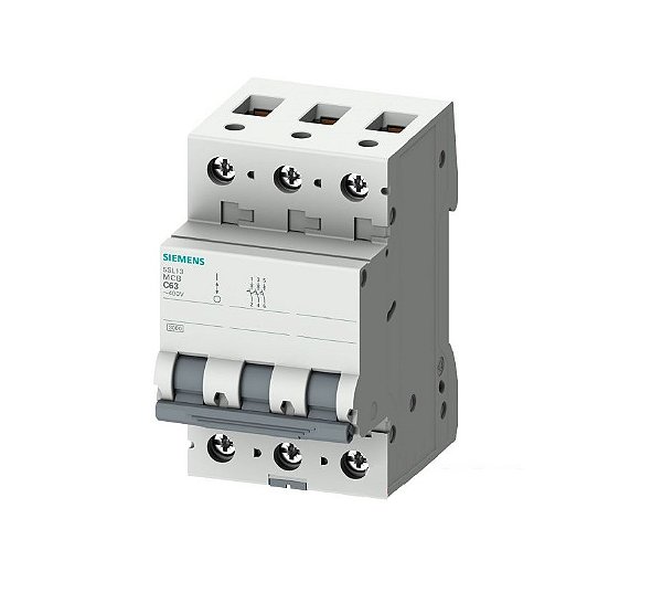 Disjuntor Tripolar Din 5SL1 Curva C Siemens
