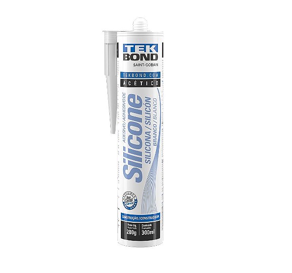 Silicone Acetico Branco Tekbond