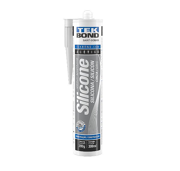 Silicone Acetico Cinza Tekbond