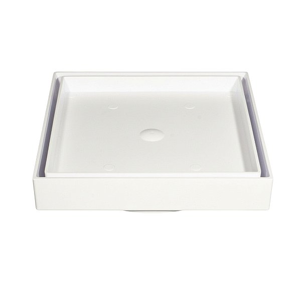 Ralo Invisível Quadrado Branco Estrela