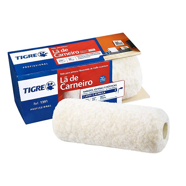 Rolo de Lã de Carneiro Premium 1391 Tigre
