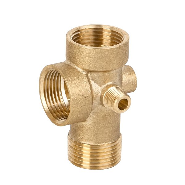 Conexão Latão 5 Vias Para Bomba Genebre