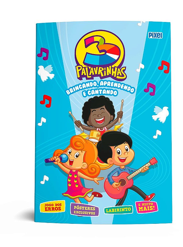 Livro Infantil com Jogos - 3 Palavrinhas