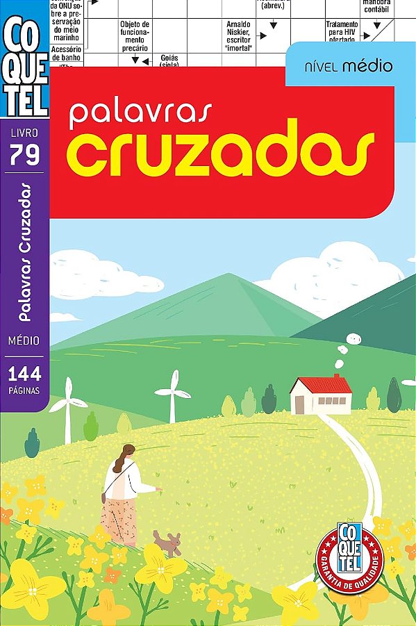 Livro Coquetel Palavras Cruzadas Nível Médio Ed 79