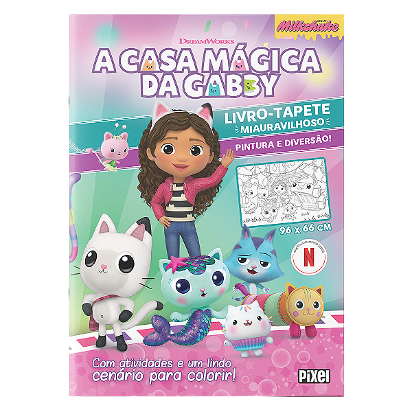 A casa mágica da Gabby: Livro tapete gatástico para colorir