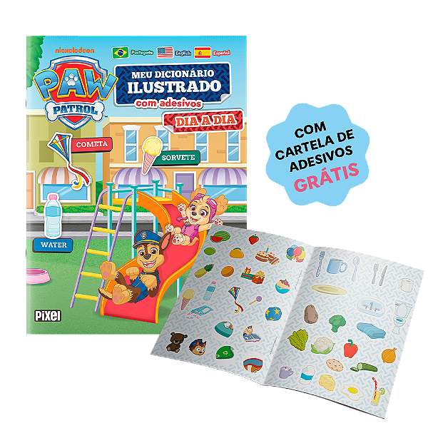 Patrulha Canina - Meu primeiro dicionário de adesivos - Dia a dia