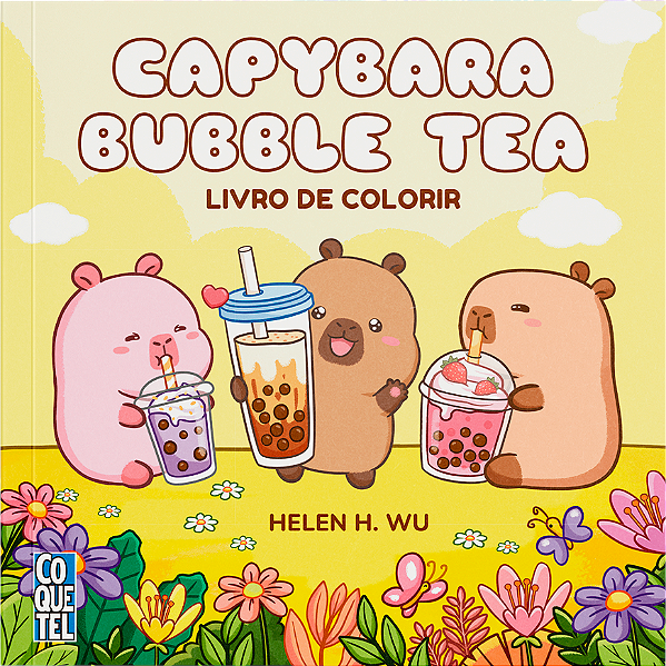 Capybara Bubble Tea - Livro de colorir