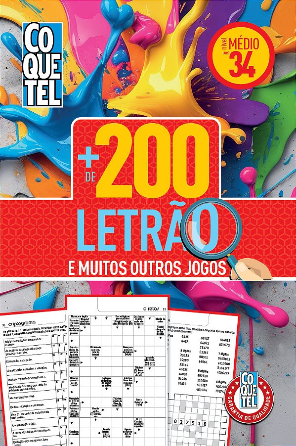 Livro Coquetel Mais de 200 Letrão 34