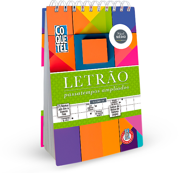 Livro Coquetel Espiral Letrão Médio edição 14