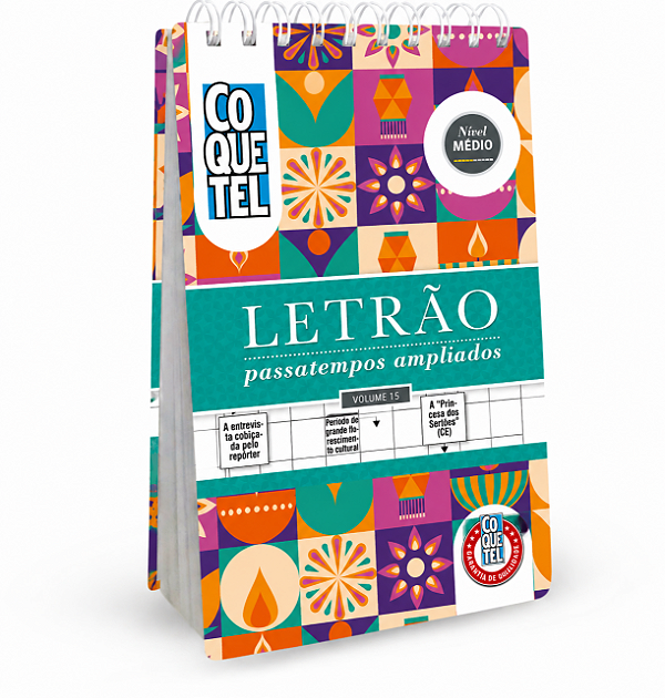 Livro Coquetel Espiral Letrão Médio 15