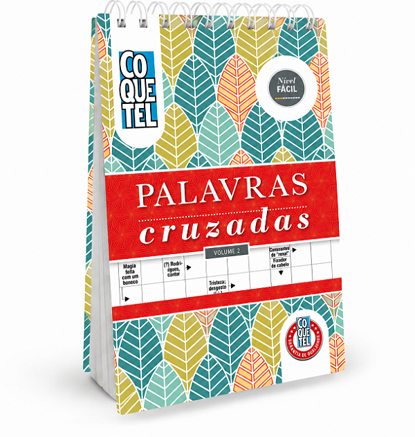 Livro Coquetel Espiral Palavras Cruzadas Fácil 2