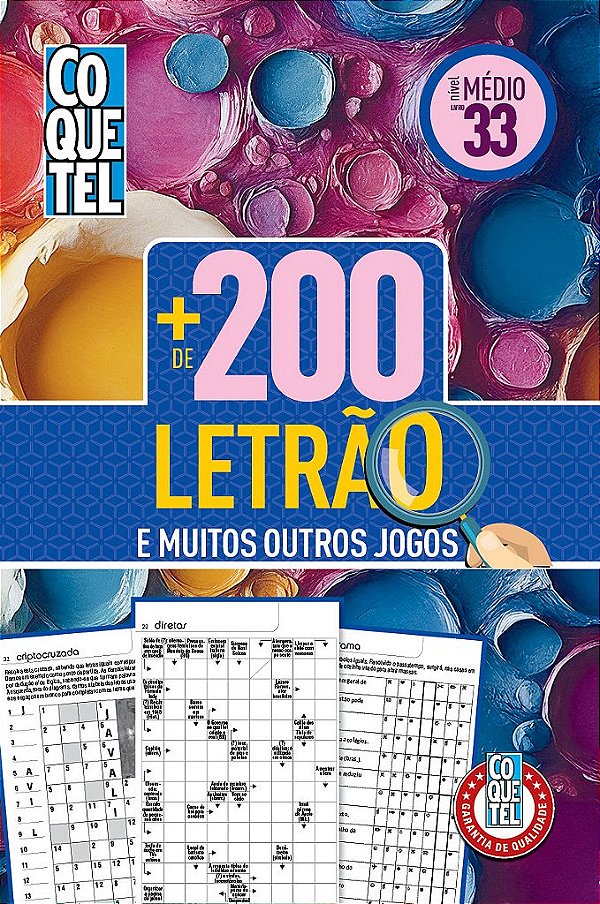Livro Coquetel Mais de 200 Letrão 33
