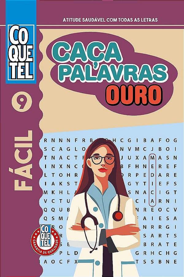 Livro Coquetel Caça-Palavras Ouro 9