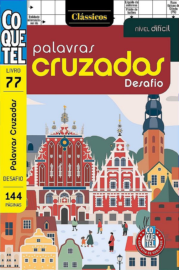Livro Coquetel Palavras Cruzadas Desafio 77