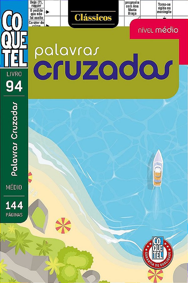 Livro Coquetel Palavras Cruzadas Médio 94