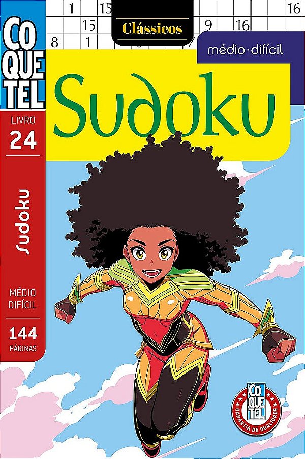 Livro Coquetel Sudoku Médio-Difícil 24