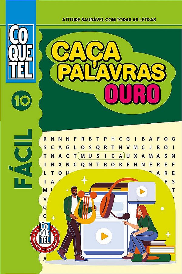 Livro Coquetel Caça-Palavras Ouro 10