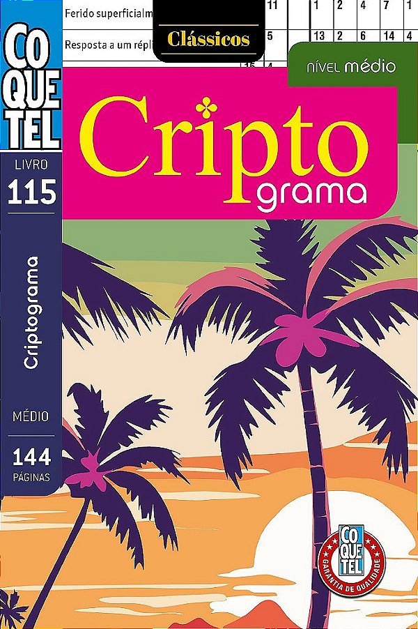 Livro Coquetel Criptograma 115