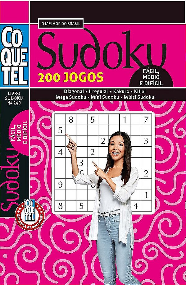 Livro Coquetel Sudoku 240