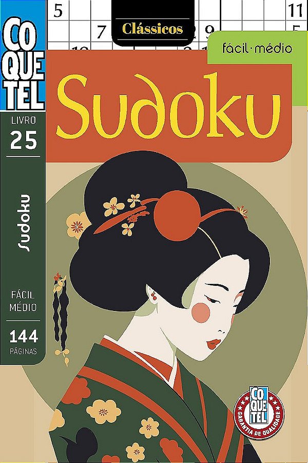 Livro Coquetel Sudoku Fácil-Médio 25