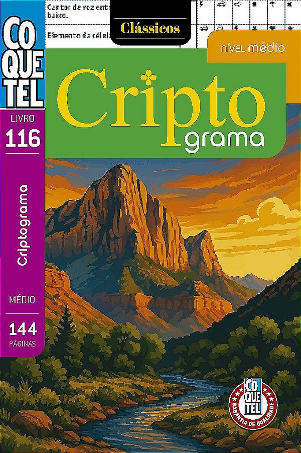 Livro Coquetel Criptograma 116