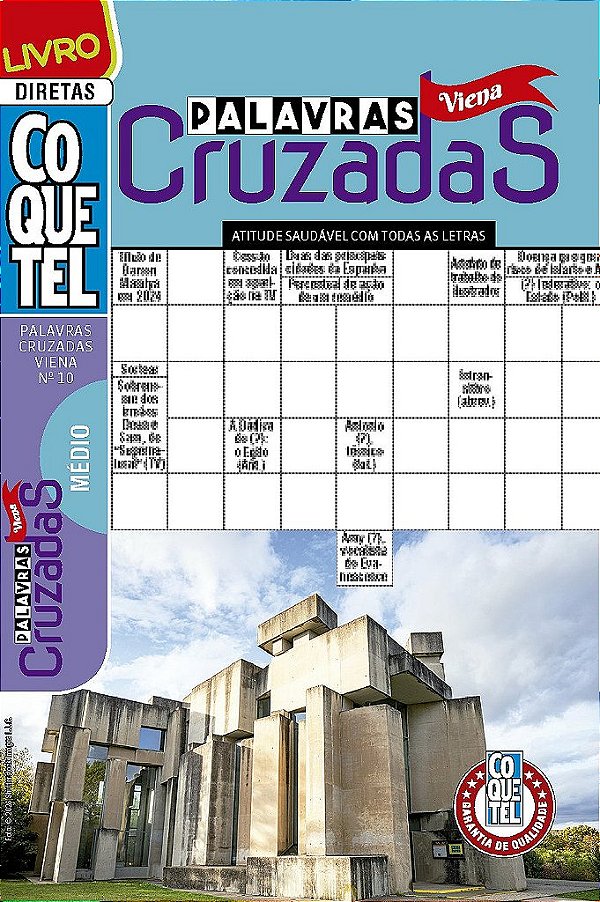 Livro Coquetel Palavras Cruzadas Viena 10
