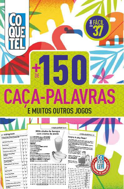 Livro Coquetel Mais de 150 Caça-palavras 37