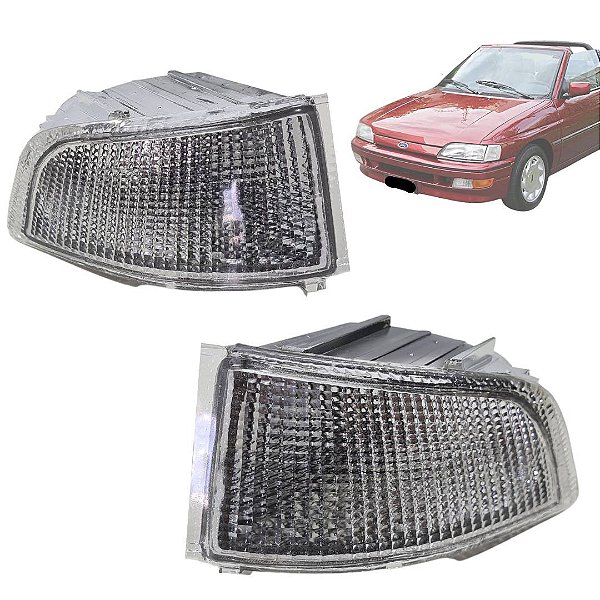 Par Lanterna Dian. Parachoque Escort Xr3 1993 94 95 Cristal