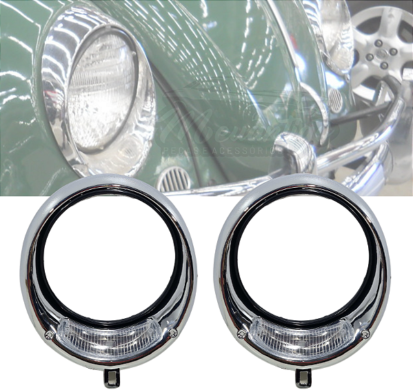 Aro Do Farol Cromado Volkswagen Fusca