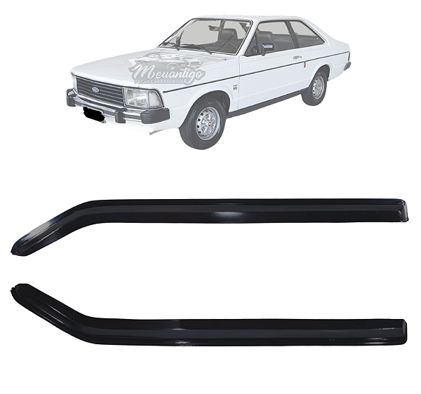 Calha De Chuva Com Friso Preto Ford Corcel II Belina II E Del Rey