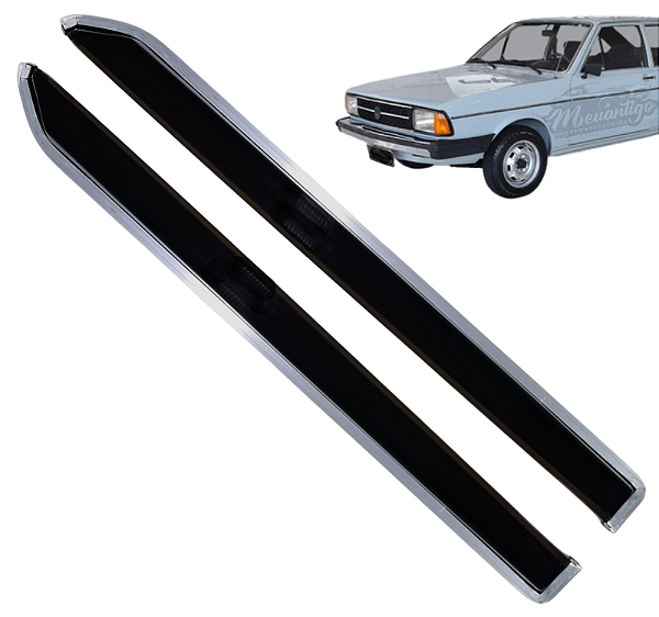 Calha De Chuva Com Friso Em Alumino Vw Passat De 1974 A 1989