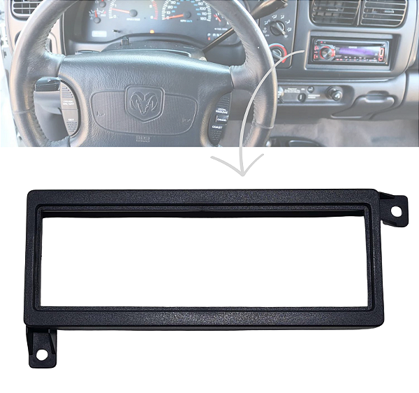 Moldura Contra Frente Do Radio Dodge Dakota