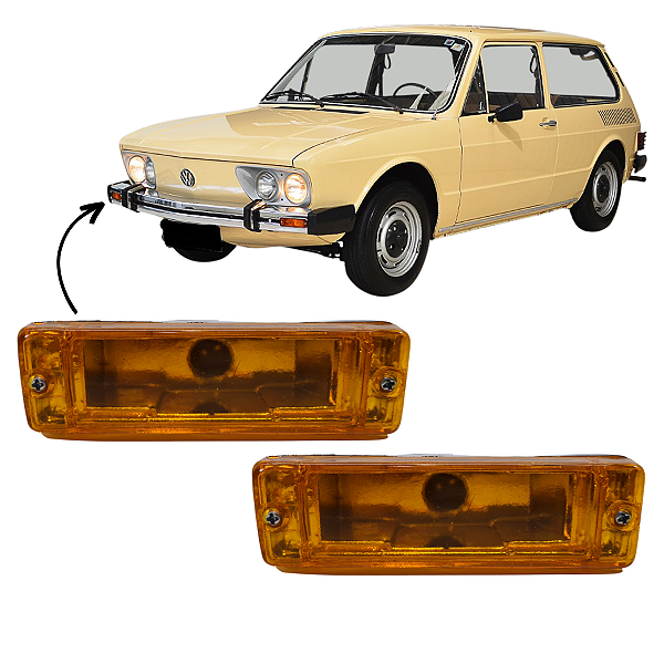 Par De Lanterna Pisca Volkswagen Brasilia E Variant II De 1978 a 1982