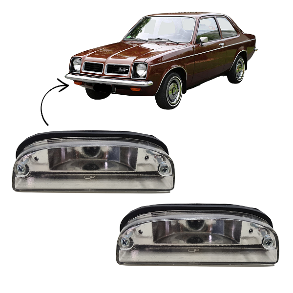 Lanterna Pisca Dianteiro Cristal Gm Chevette De 1973 A 1982