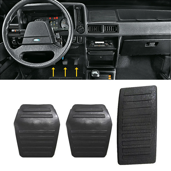 Kit Capa Pedal Freio Embreagem Acelerado Escort Verona Apolo