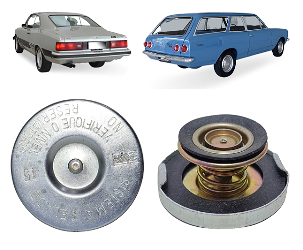 Tampa Radiador Selada Chevrolet Opala 4cc/6cc 1985 A 1994