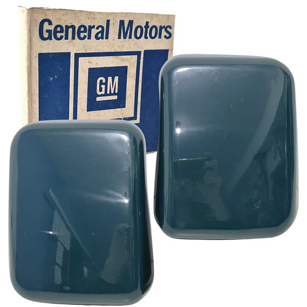 Par Capa Espelho Retrovisor Lateral A20 D20 Orig Gm Verde
