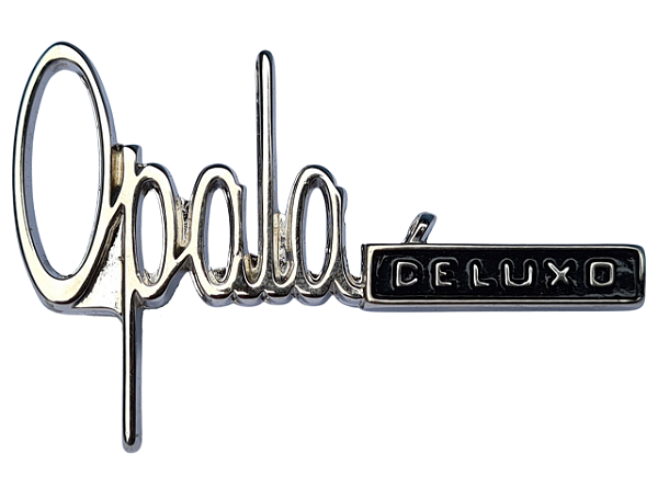 Emblema Opala De Luxo Cromado Brasão Grade E Lateral