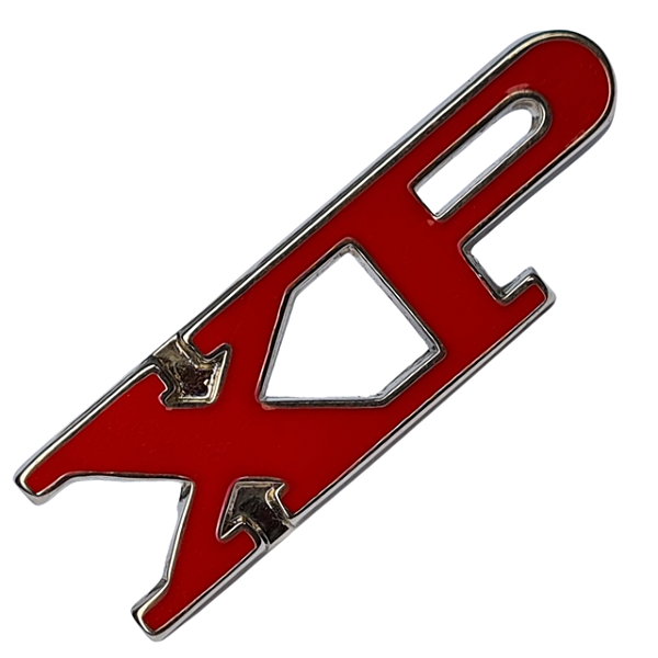 Emblema Xp Paralama Dianteiro Corcel I Gt Xp Novo Vermelho