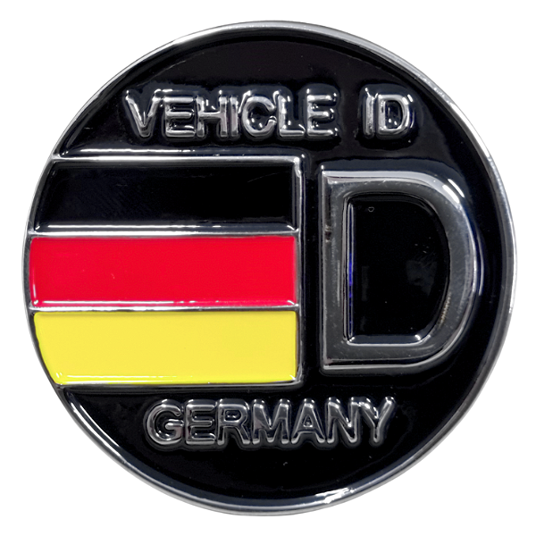 Plaqueta Redonda Germany emblema Golf Jetta Passat Fusca