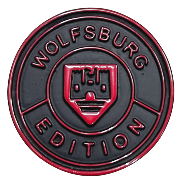 Brasão Wolfsburg Castelo Vermelho E Preto Fosco