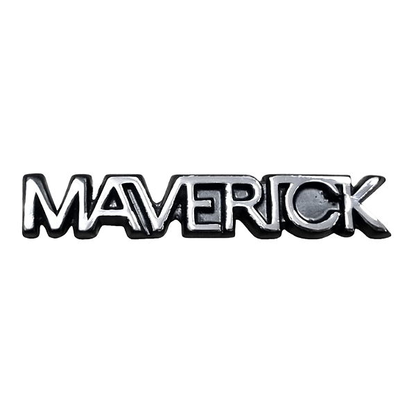 Emblema Porta Luvas Maverick Em Metal