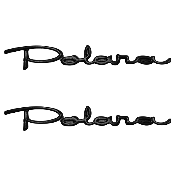 Par De Emblema Mano Escrito Preto Dodge Polara